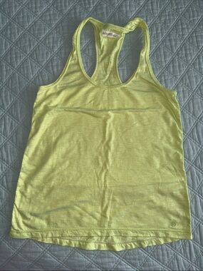 Aeropostale Women's Light Yellow Racerback Tank